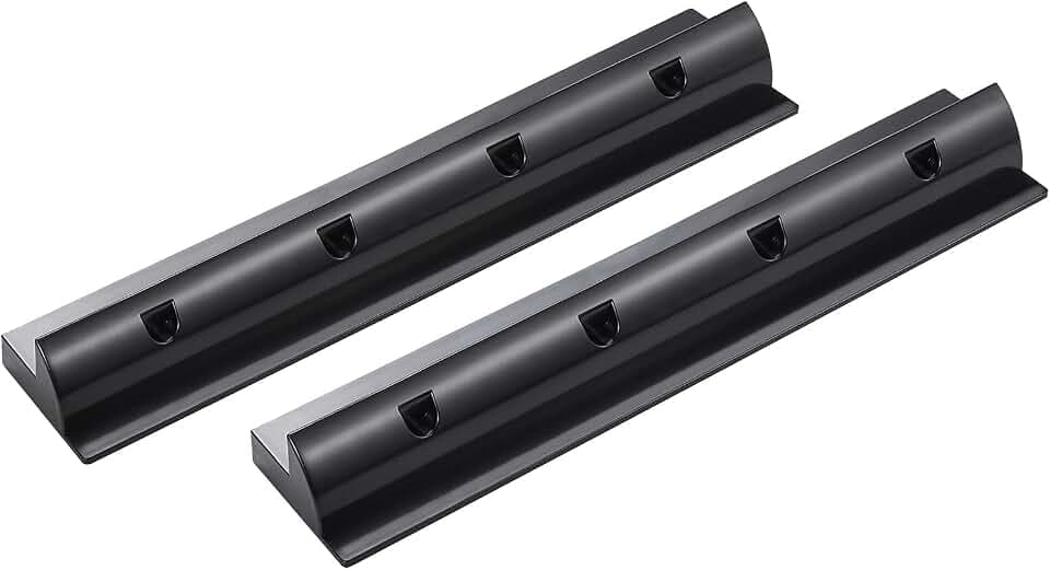 SolarV enjoysolar® ABS Haltespoiler Solarmodul Halterung sepzial für Wohnmobile Caraven Boot (2er Set Haltespoiler 550mm black)