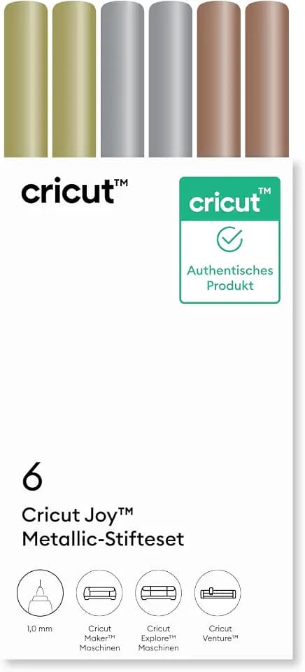 Cricut Joy Metallic-Marker-Set, 1,0 mm - 6er-Pack