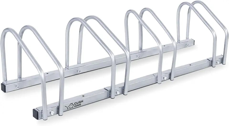 CCLIFE Fahrradständer Boden für 4 Fahrräder, 101 x 32 x 26 cm