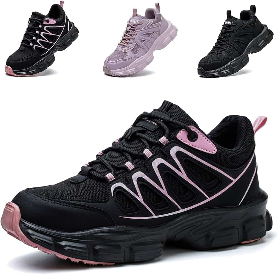 Sicherheitsschuhe Arbeitsschuhe Damen Leicht Stahlkappenschuhe Sportliche Atmungsaktiv rutschfeste Schutzschuhe