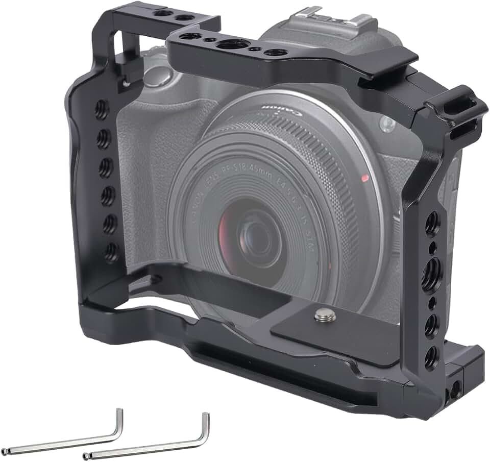 EOS R100 EOS R50 Kamerakäfig, EOS R50 EOS R100 Käfig für Canon EOS R100/R50 Kameratasche Camera Rig Cold Shoe