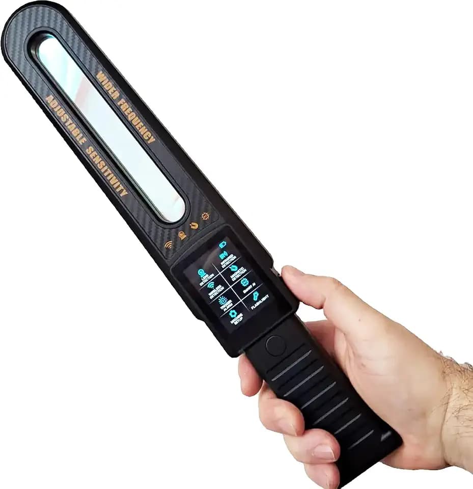 Guardian 999 Professioneller Scanner-Detektor für Mikro-Spionen und Kameras, 50 MHz – 8 GHz – Erkennt GPS, Mikrofone, kabellose Mikrokameras – Totalüberweisung – Touchscreen – tragbar für Auto Büro