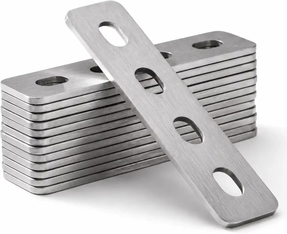 Zonon 40 Pcs 4-1/4" Slotted Mending Plate for 5/16" Screw 0.11 Inch Thick