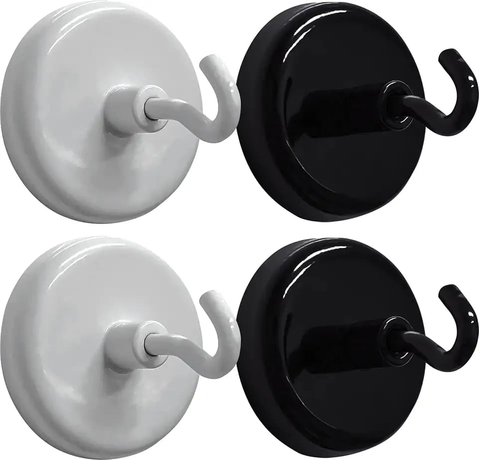 Teacher Created Resources Black and White Magnetic Hooks