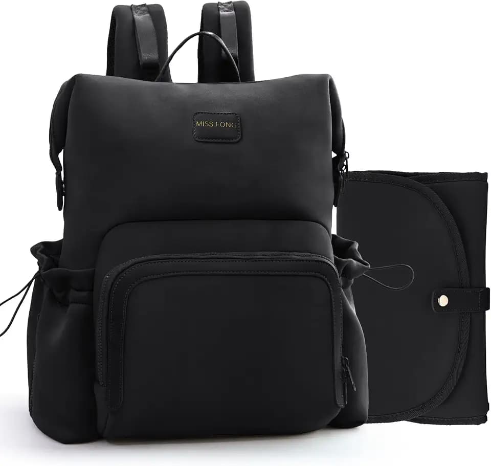 miss fong Diaper Bag Backpack Baby Bag Neoprene Bag Neoprene Backpack