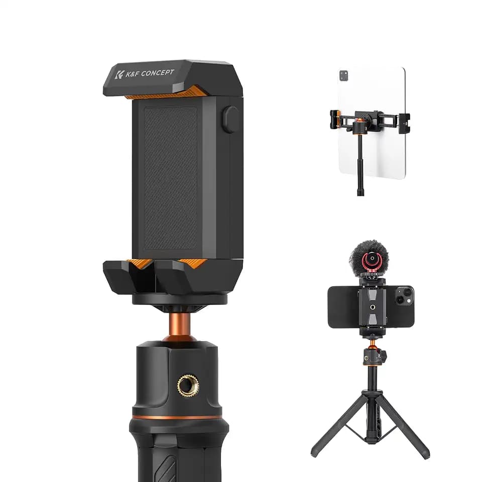 K&F CONCEPT Universal Handy und Tablet Halterung mit Stativ Adapter