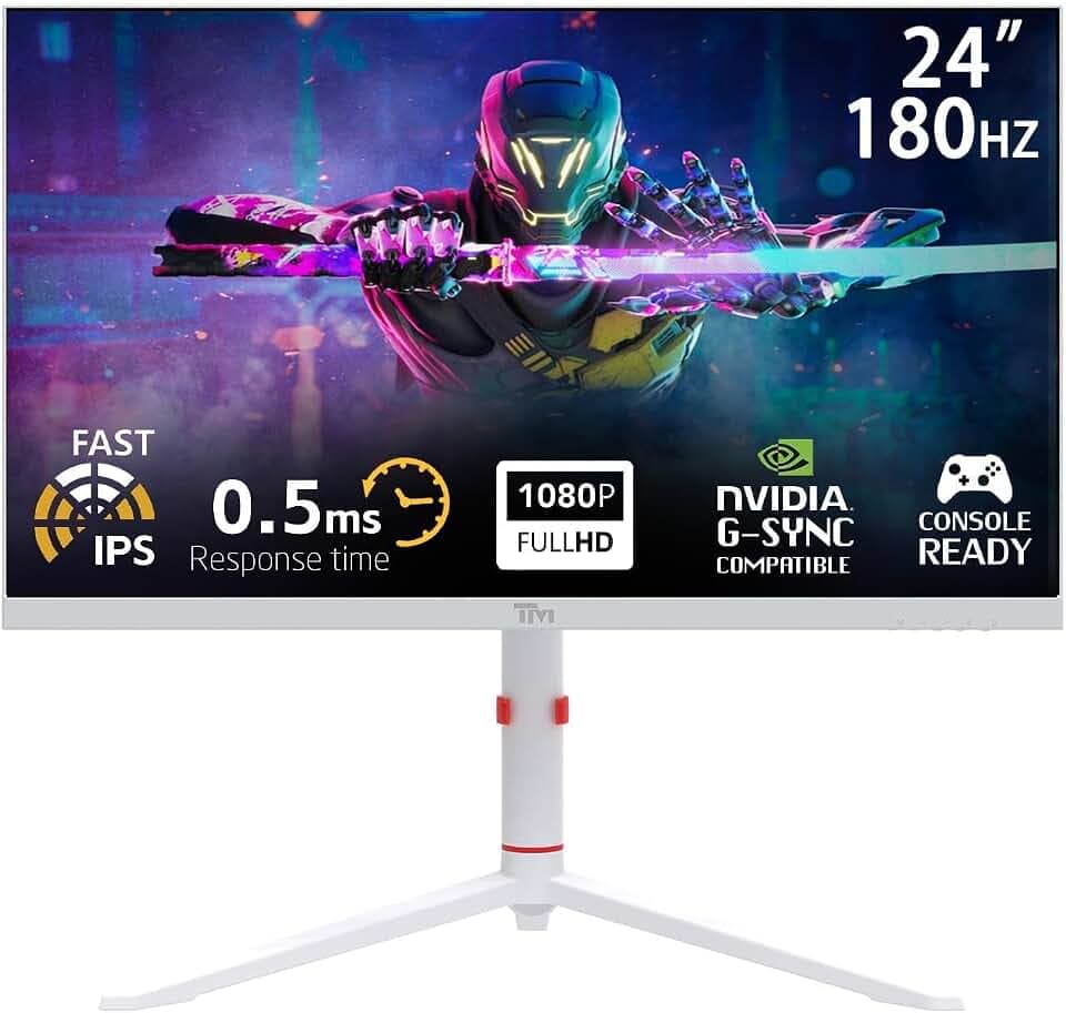 Twisted Minds Artic Pro Series 24" FHD Monitor - 180Hz - Weiß