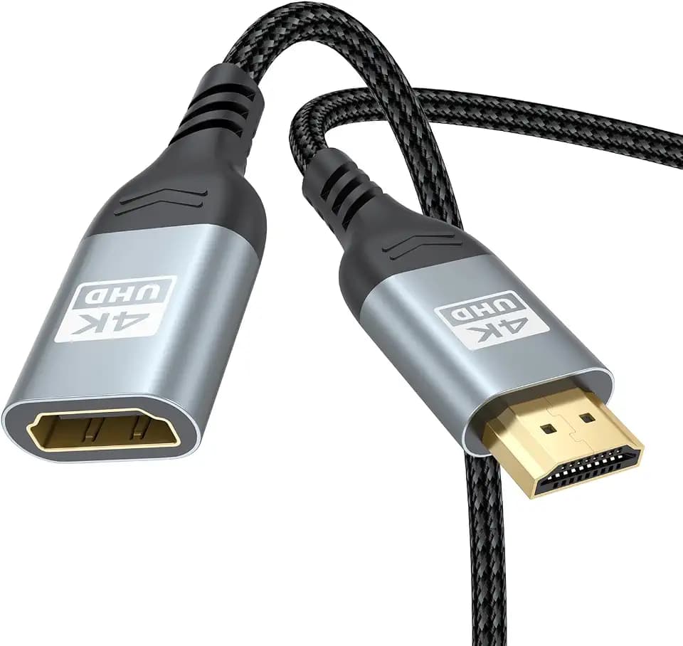 4K HDMI Extender Cable 3FT HDMI Extension, Male to Female Adapter