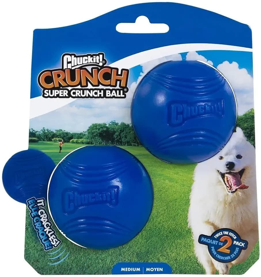 Chuckit! Crunch Ball Hundespielzeug, mittelgroß, 2 Stück