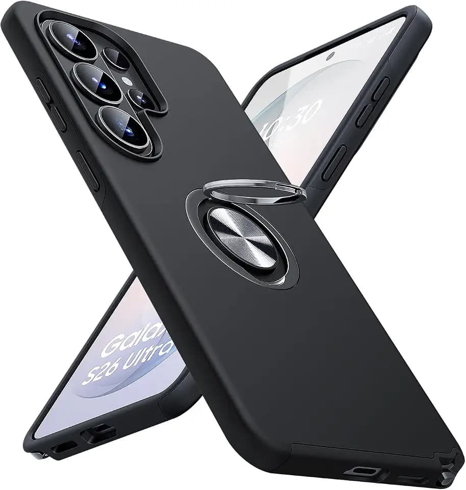 JAME for Samsung Galaxy S26 Ultra Case Ring Stand Shockproof Phone Case