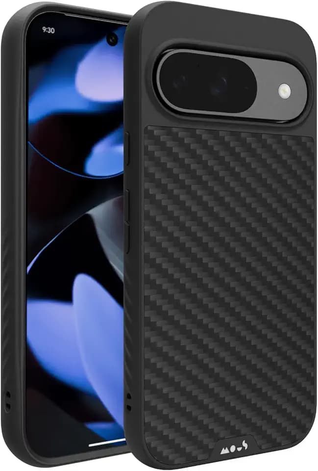 Mous for Google Pixel 9 Case MagSafe Compatible - Limitless 5.0 - Carbon Fibre - Protective Pixel 9 Case - Shockproof Phone Cover