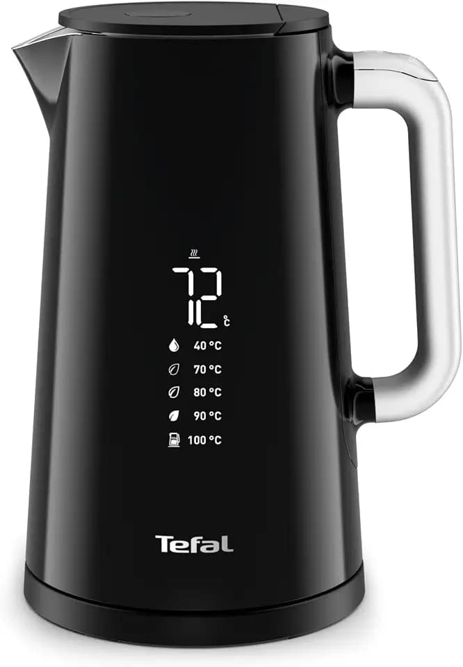 Tefal Smart & Light, digital, 7 Positionen, Schwarz Wasserkocher Schwarz