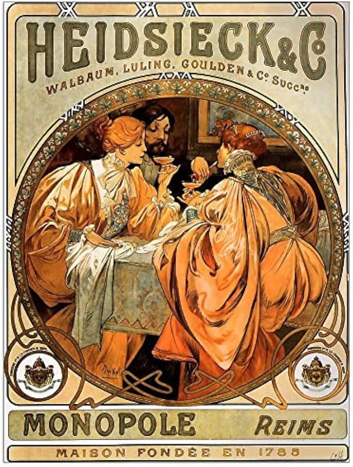 Mucha Alphonse - Piper Heidseicke, Dekorative Paneele, Holz, Mehrfarbig, 60 x 1.8 x 80 cm