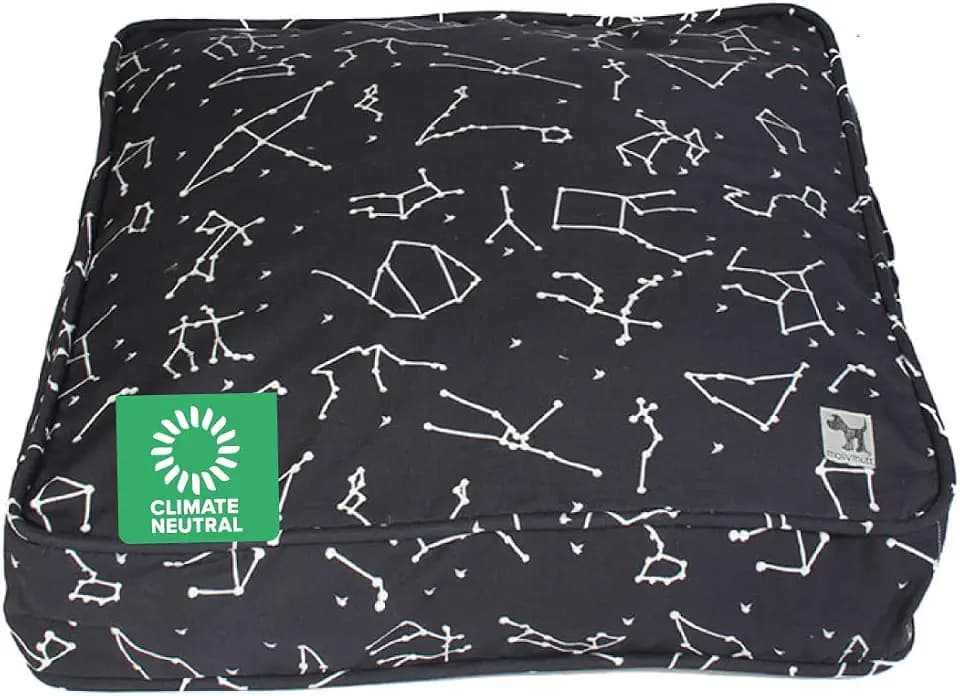 Molly Mutt Deep Blue Dog Bed Cover, Non-Toxic & 100% Cotton, 27"x36"x5"