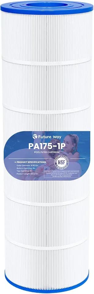Future Way C1750 Pool Filter Cartridge Replacement for Hayward C1750, Replace for Hayward CX1750RE, Pleatco PA175, Unicel C-8417, Filbur FC-1294, 175 sq. ft