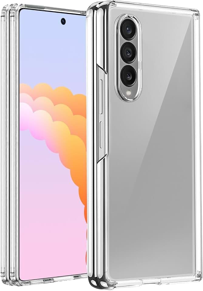 für Samsung Galaxy Z Fold 4 Hülle Silikon, Ultra Dünne Handyhülle für Samsung Z Fold 4 Case, Kratzfeste, Soft TPU, Stoßfeste, Ganzkörper Telefonhülle für Galaxy Fold4 Schutzhülle, Transparent