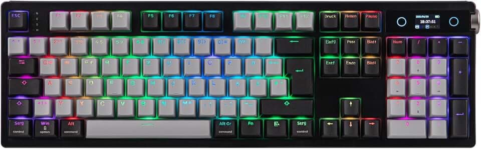 MechLands EPOMAKER TH108 PRO Mechanische Tastatur, 10000mAh, Full-Size