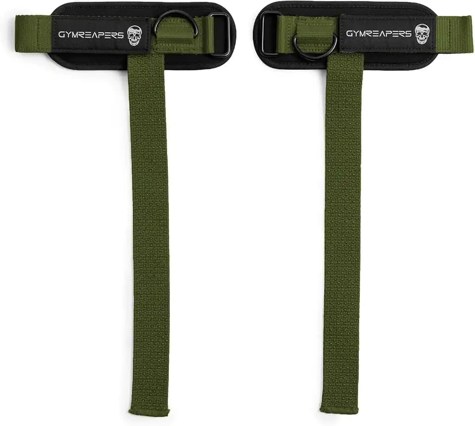 Gymreapers GripLink Lifting Straps – Heavy Duty D-Ring Weight Lifting Wrist Straps with Anti-Slip Silicone Grip Beads, Adjustable Support for Deadlifts, Powerlifting, Cable Machines & Gym Training