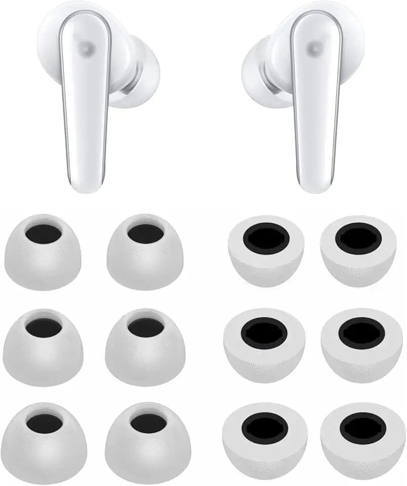 Foam Eartips Compatible with Soundcore Liberty 4 Pro/Liberty 5/Liberty 3 Pro, 6 Pairs S/M/L Sizes Soft Memory Foam Replacement Tips, Compatible with Soundcore Liberty 4 Pro 6 Pairs Gray