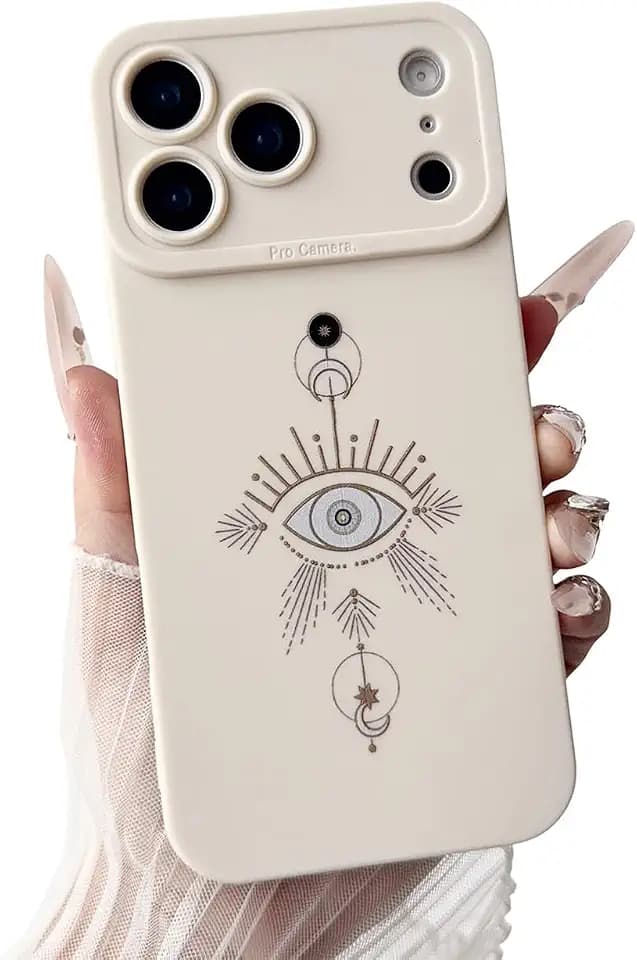 for iPhone 17 Pro Max/18 Pro Max Case, TPU, Evil Eyes