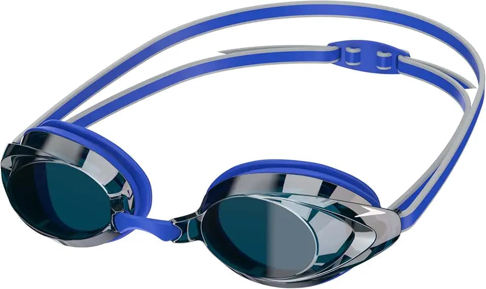 Speedo unisex-adult Swim Goggles Mirrored Vanquisher
