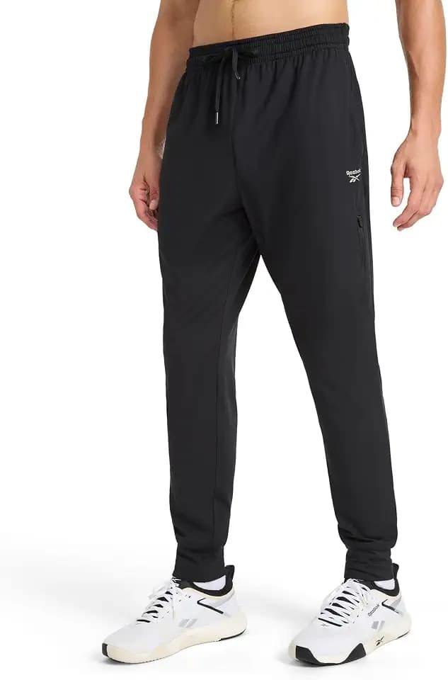 Reebok Men's Dunk Jogger, Standard Fit, 30” Inseam, Lightweight Stretch Poly-Blend Fabric