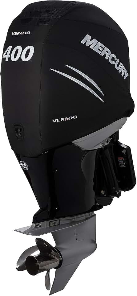 MERCURY Marine Vented Outboard Engine Splash Cover, Black or White, 40-600hp