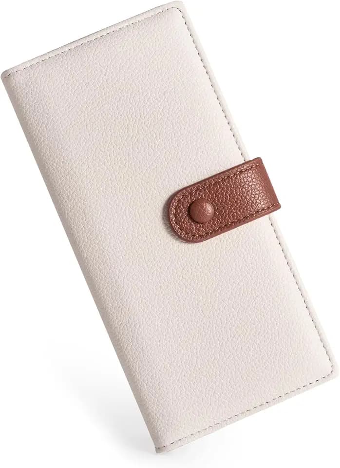 Unilily Slim Wallet for Women RFID Card Holder with 2 ID Windows