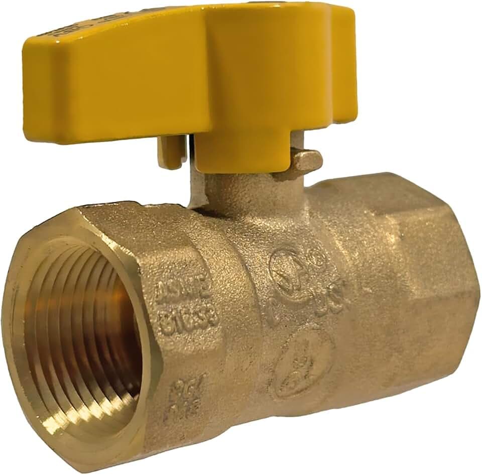 XFITTING 3/4 Inch FIP Straight Gas Ball Valve, 5 Pieces