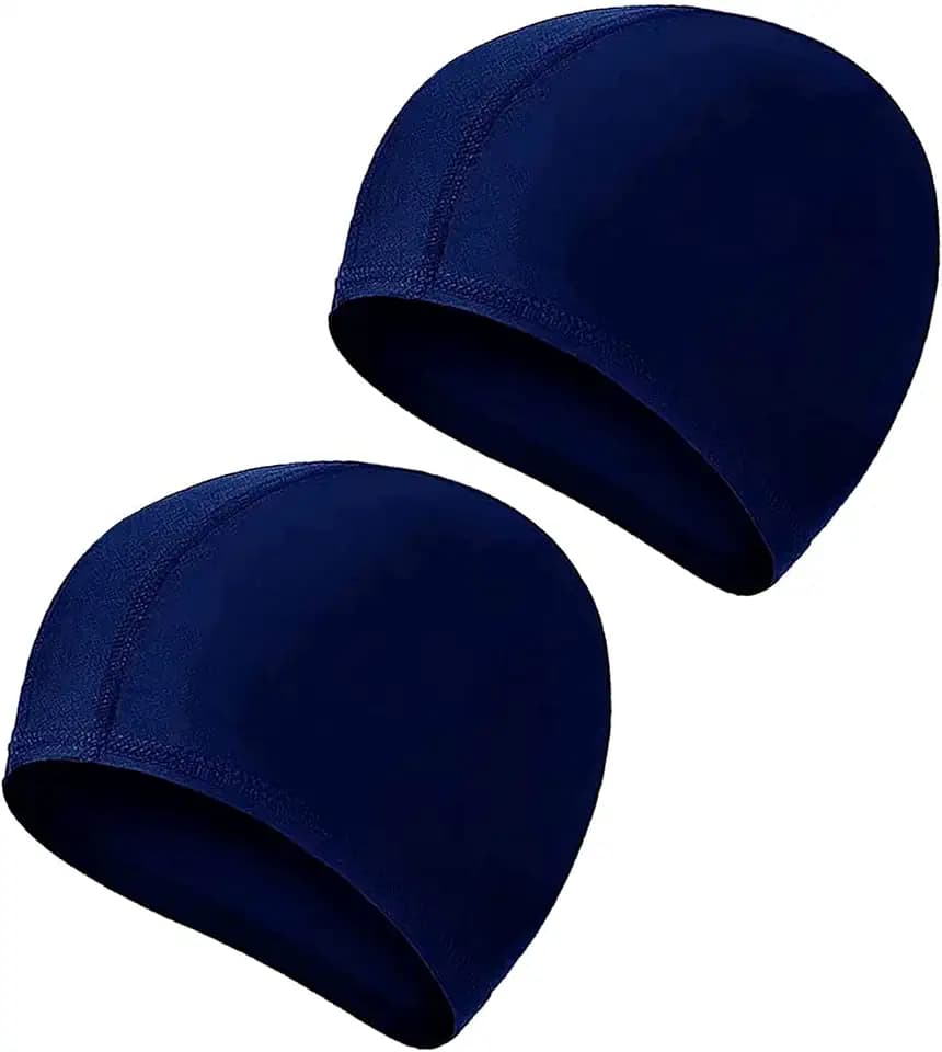 2 Pcs Swimming Caps for Kids Girls Boys and Adult Teenager,Comfortable Light Swimming Caps,Super Stretch No Pull Hair Swimming Hats for Long and Short Hair