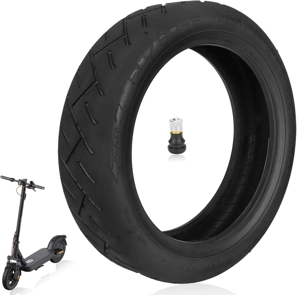 CST 60/90-8 Ersatzräder für Xiaomi 5 Plus/Xiaomi 6 Elektroroller 12 Zoll Reifen Tubeless Schlauchloser Verdickt Explosionsgeschützt Langlebig Sicher Ersatzreifen mit Ventil (1 Stk)