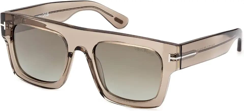 Tom Ford FAUSTO FT 0711 Transparent Brown/Green 53/20/145 unisex Sunglasses