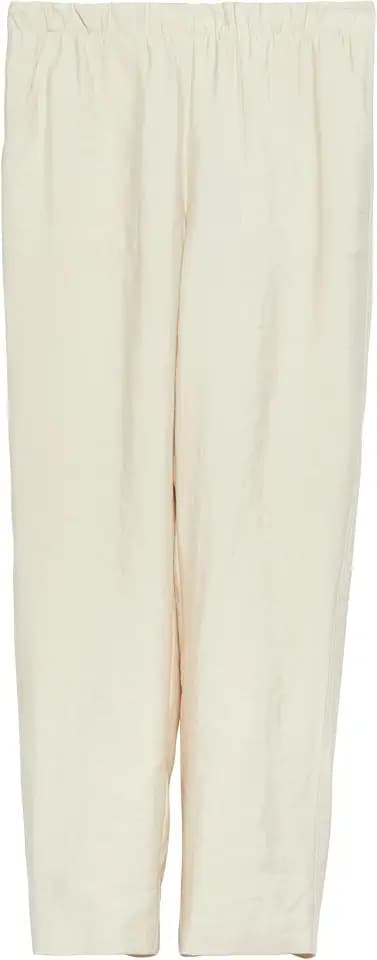 Comma Damen Hose – Straight Leg, Elastikbund, Eingrifftaschen