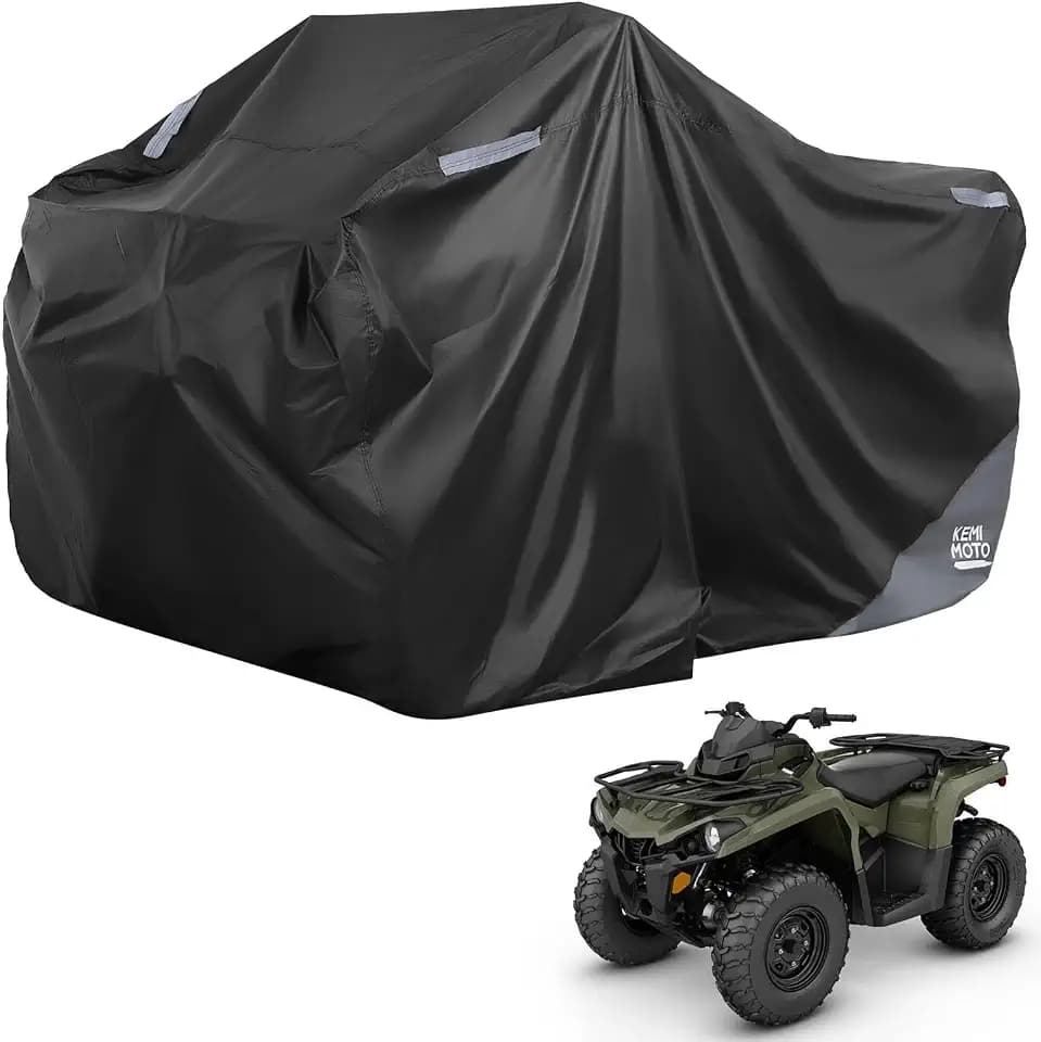 KEMIMOTO ATV Cover, Universal 4 Wheeler Cover Water-Resistant