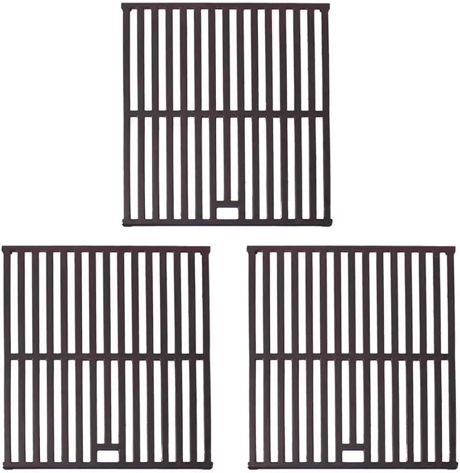 Nexgrill 17.17 x 8.27 Inch Cast Iron Wave Shape Cooking Grates for Home Depot 720-0896 720-0896B 720-0898 720-0896X Gas Grill Replacement Parts, Gas Grills Cooking Grids (Pack of 3)