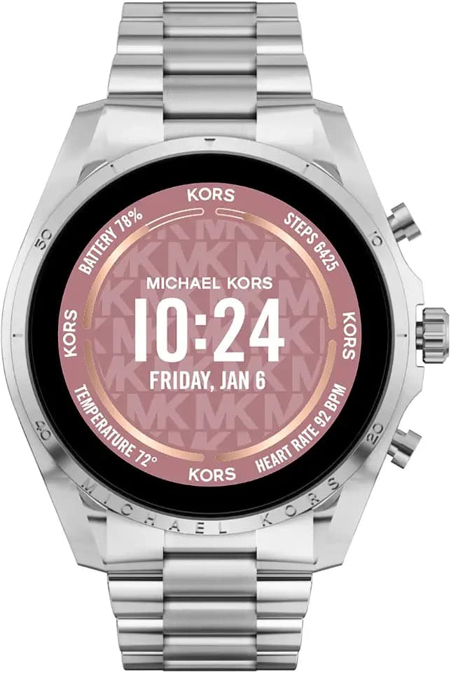 Michael Kors Men's or Women's Gen 6 44mm Touchscreen Smart Watch with Alexa Built-in, Fitness Tracker, Sleep Tracker, GPS, Music Control, Smartphone Notifications (Model: MKT5139V)