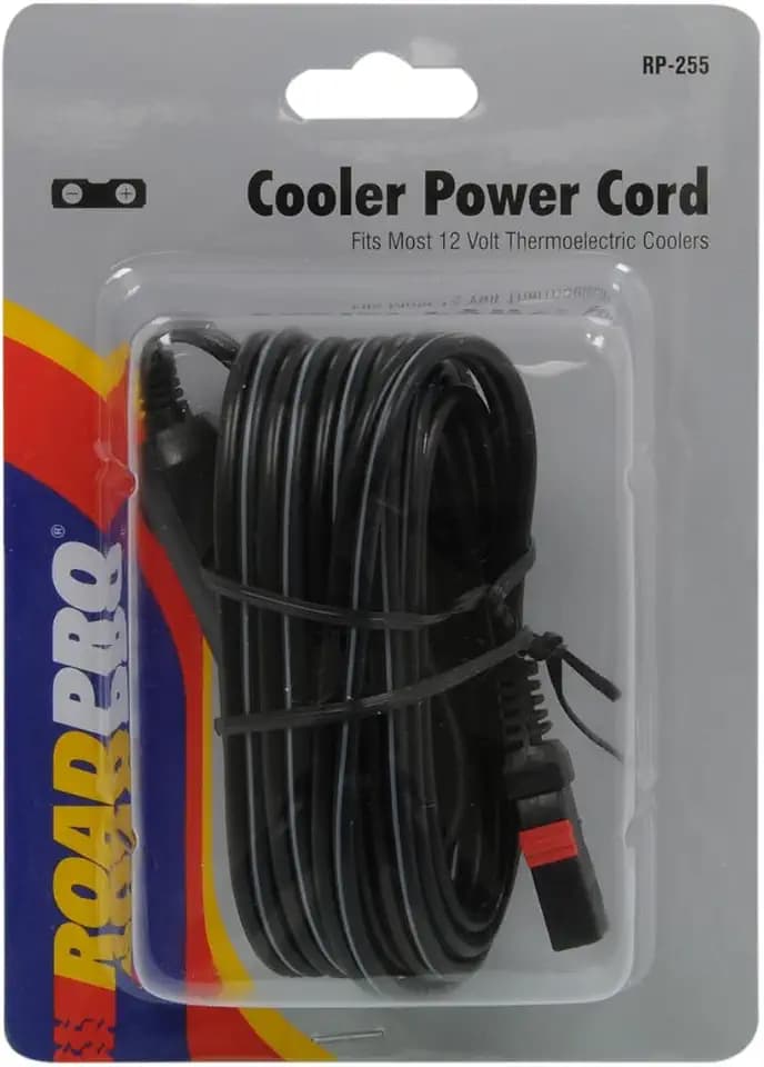 RoadPro RP-255 10' Universal ThermoElectric 12V Power Cord,Black