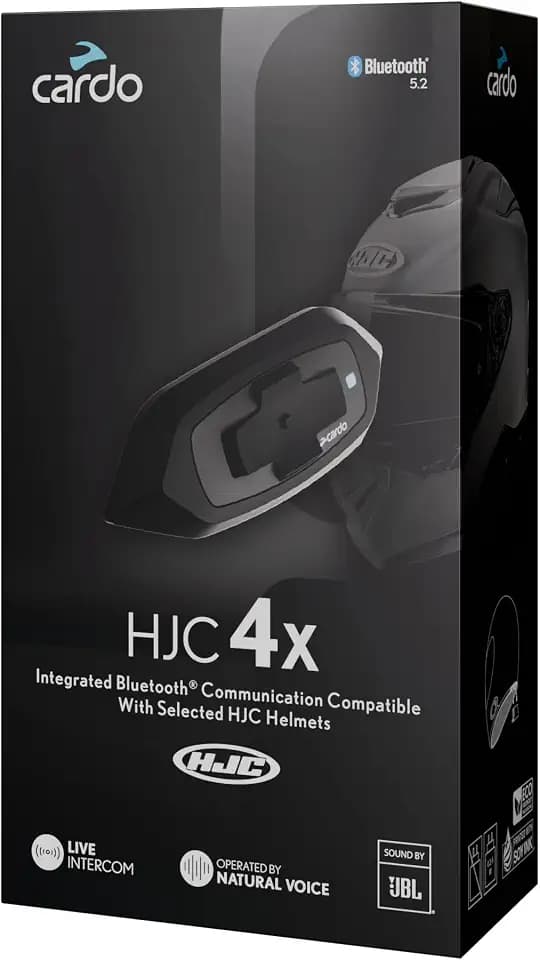 Cardo HJC-4X X for Premium Bluetooth ® Connectivity with Powerful JBL Sound. Relevant HJC Helmets: RPHA (31,60,71,71c,91,91c), i(71, 91), f(31,71,71c)