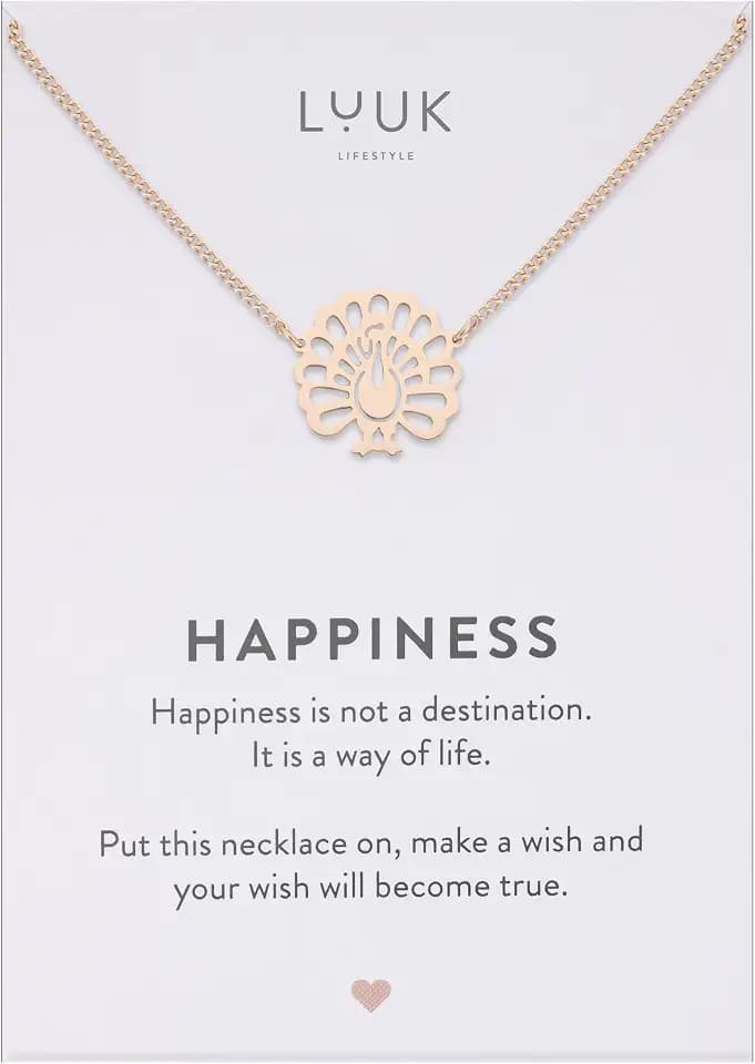 LUUK LIFESTYLE Plated Stainless Steel Pendant Necklaces Silver Gold Rosegold