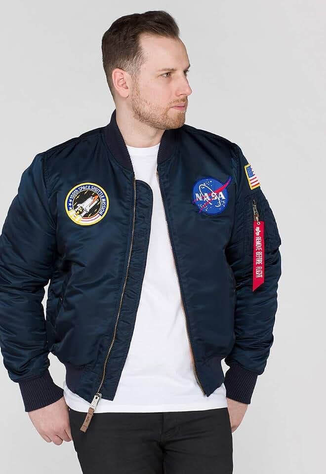 ALPHA INDUSTRIES Herren MA-1 VF NASA Slim Bomber Jacket
