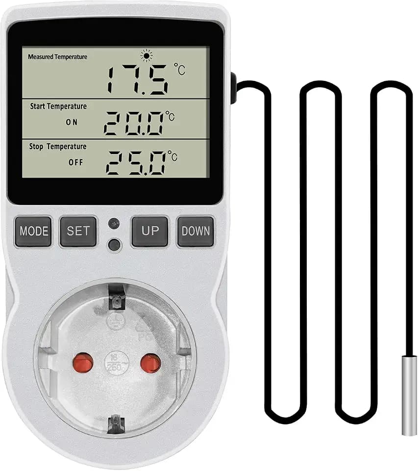 KETOTEK KT3100 Thermostat Steckdose Temperaturregler 230v mit fühler