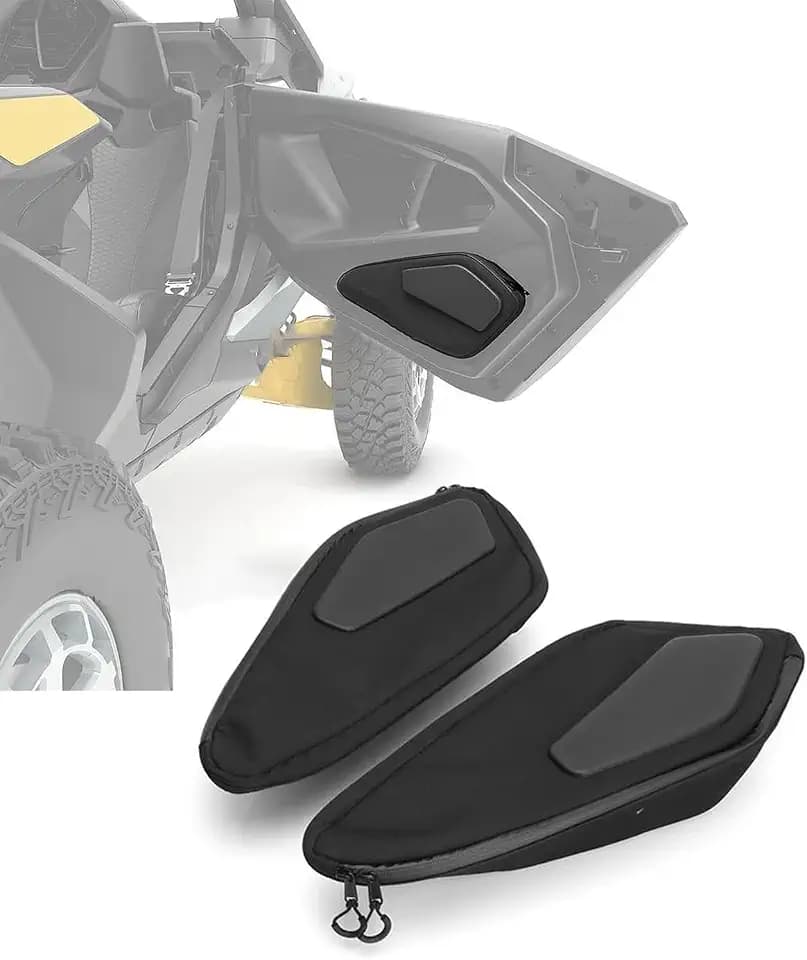 New Lower Door Bags Fits for Can-am Maverick R Driver and Passenger Side Tool Door Waterproof Bags Black Compatible with CAN-AM MAVERICK R Door Storage Bags Accessories(Pack of 2)