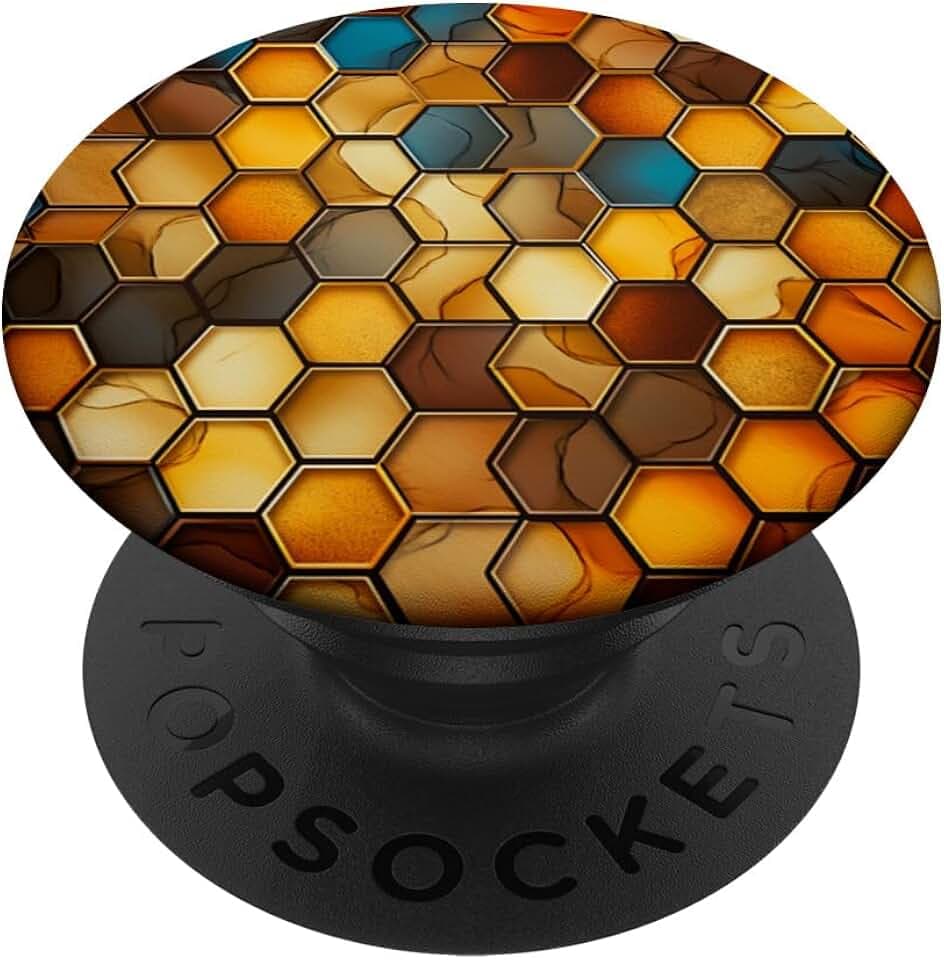 Honeycomb Pattern PopSockets Adhesive PopGrip