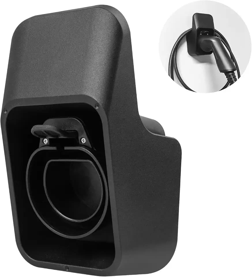 Aufgerüstete Typ 2 Wandhalterung, ev ladegerät Halter, wandmontierter EV Ladegerät Kabelhalter Dock für EVSE IEC 62196-2 Stecker Kabelaufbewahrung