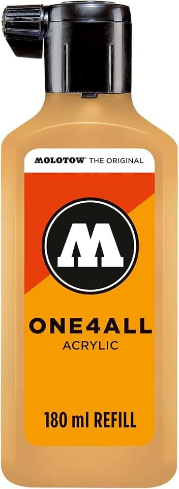 Molotow ONE4ALL Refill Acryl, Farbe 009 sahara beige hell 180 ml, Nachfülltinte für Permanentmarker