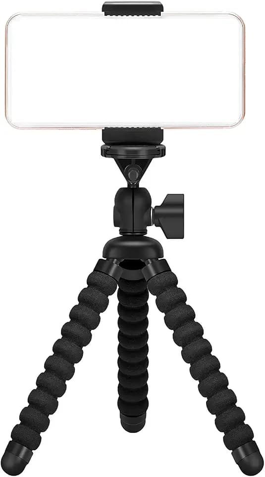 Ailun Handy Stativ, Flexibel Smartphone Stativ, Kamera Stativ, Handy Halter Halterung Mini Reisestativ Dreibeinstativ Ständer für Gopro iPhone, Sumsung Galaxy, Huawei und andere Android-Smartphone