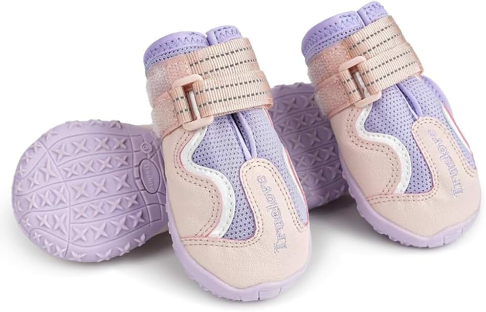 Truelove Hundestiefel, wasserdicht, mit reflektierenden Riemen, für kleine, mittelgroße und große Hunde
