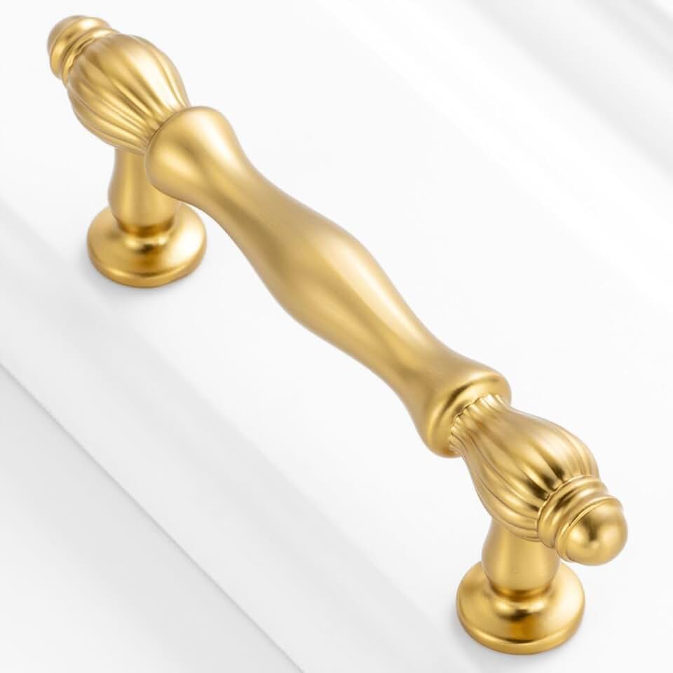 30 Pack 3 Inch Brushed Gold Cabinet Pulls Drawer Handles 2510