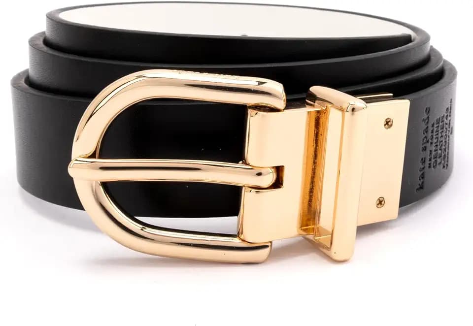 kate spade new york Women's 1 Inch Reversible Belt, Stylish Accessory for Everyday, Adjustable Fit