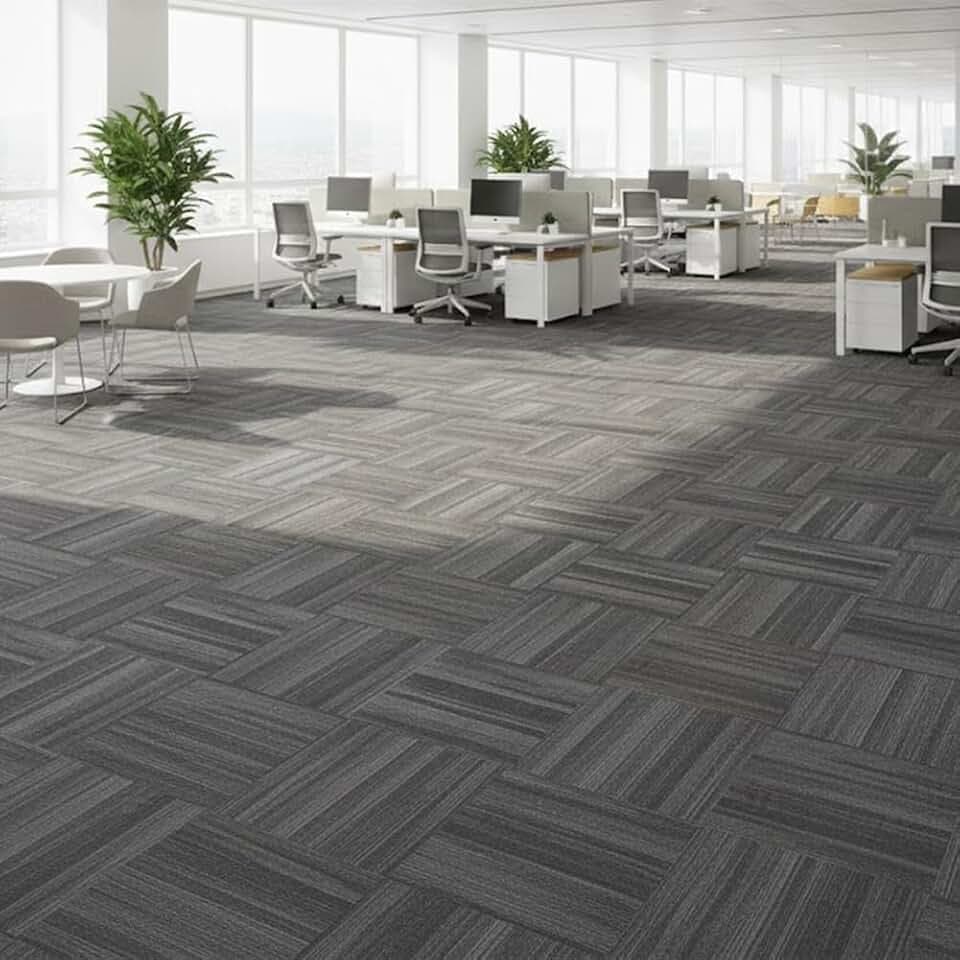 Petgrow Commercial Carpet Tiles PVC Back,20" x 20" -22 Tiles,60 Sq Ft